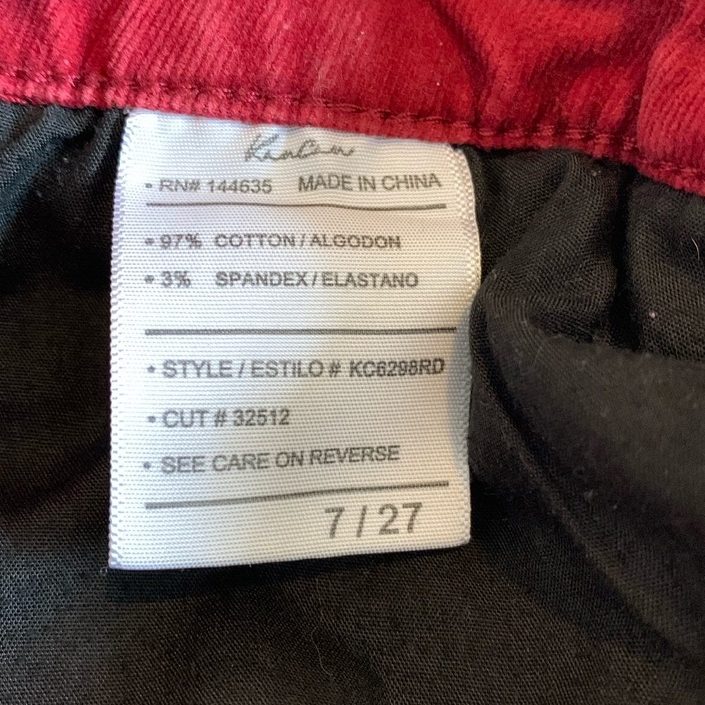 KanCan stretch corduroy pants.